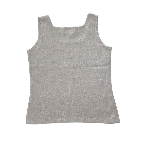 CHICO’S Ribbed Cami Tank Top Dark Stone Tan (Size 0) - Picture 2 of 5